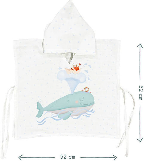 SteweHome Poncho De Plajă Pentru Copii Bej