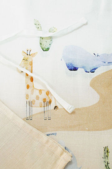 SteweHome Kinder Strandponcho Weiß