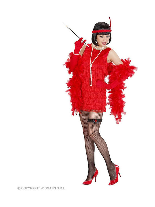 Adult Carnival Costume Lux Charleston Red