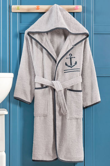 SteweHome Kids Bathrobe Gray Hooded