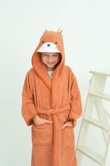 SteweHome Kids Bathrobe Red Hooded
