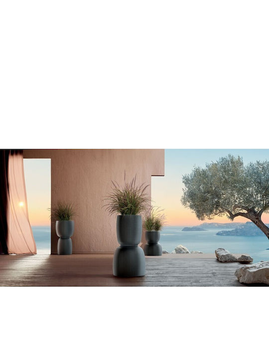 Iliadis Planter Plastic Beige 47x47x55cm.