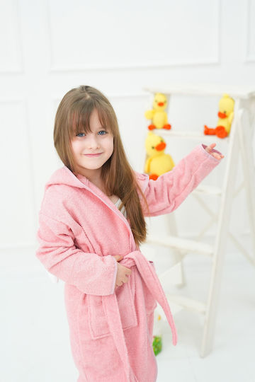 SteweHome Kids Bathrobe Orange Hooded