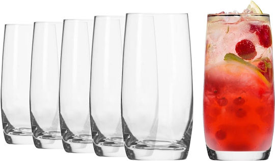 Krosno Set Pahare Pentru Apă Din Sticlă 350ml 6 Bucăți