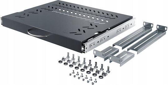 Verstellbarer Tastatur- und Mausständer Rsr-f2-19-1u-350b-km
