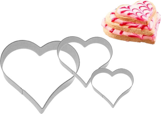 Cookie Cutter Set 3 Pieces 4 Cm 5 Cm 6 Cm Heart Westmark