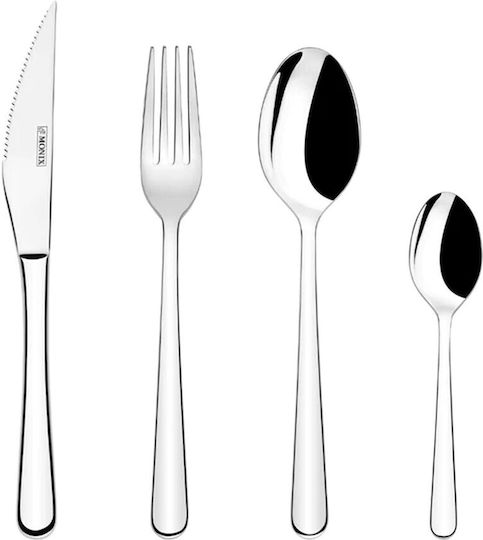Monix Cutlery Set Stainless Steel Silver 24 Pieces