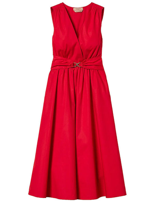 Sommer Midi Abendkleid Rot