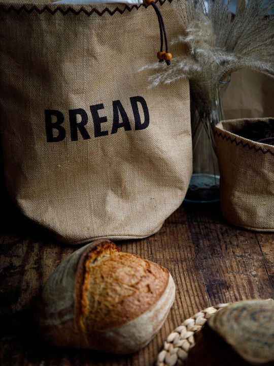 Natural Elements Stoff-Brotkasten Beiges 34x17x42cm