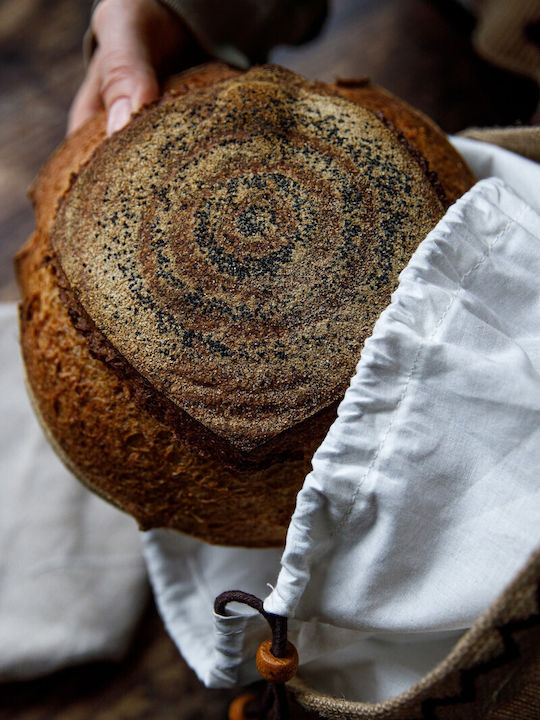 Natural Elements Stoff-Brotkasten Beiges 34x17x42cm