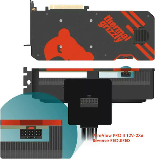 Thermal Grizzly Wireview Pro Ii Gpu 12v-2x6 Reversed Video Card Sensor White Tg-wv-p2-h19r-w