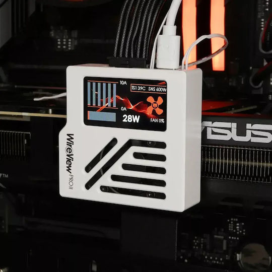 Thermal Grizzly Wireview Pro Ii Gpu 12v-2x6 Reversed Video Card Sensor White Tg-wv-p2-h19r-w