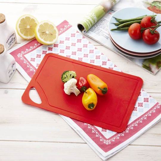 Schneidebretter Set Schneidebretter Kunststoff Rote 26.2x17cm 3 Stück
