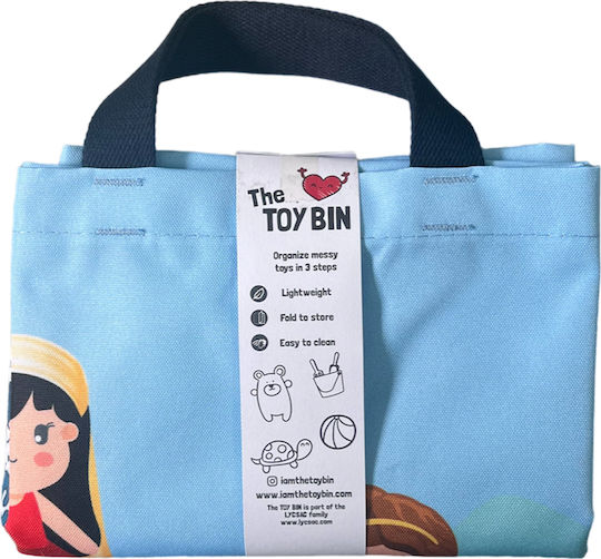 The Toy Bin Παιδικό Καλάθι Απλύτων από Ύφασμα Greek Mythology Μπλε
