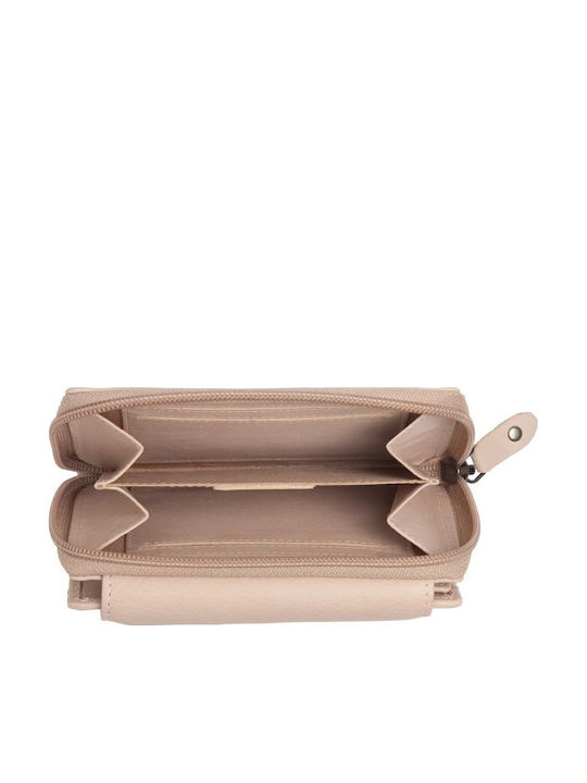 Leather Women's Wallet Beige