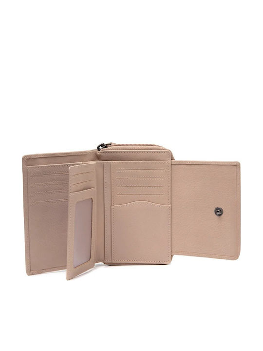 Leather Women's Wallet Beige