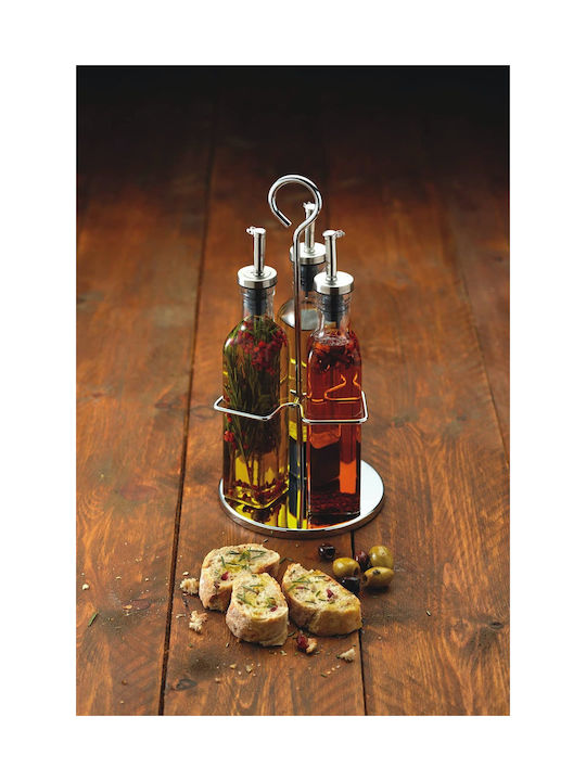 Kitchen Craft Öl- und Essigspender-Set Glas mit Fluss 270ml