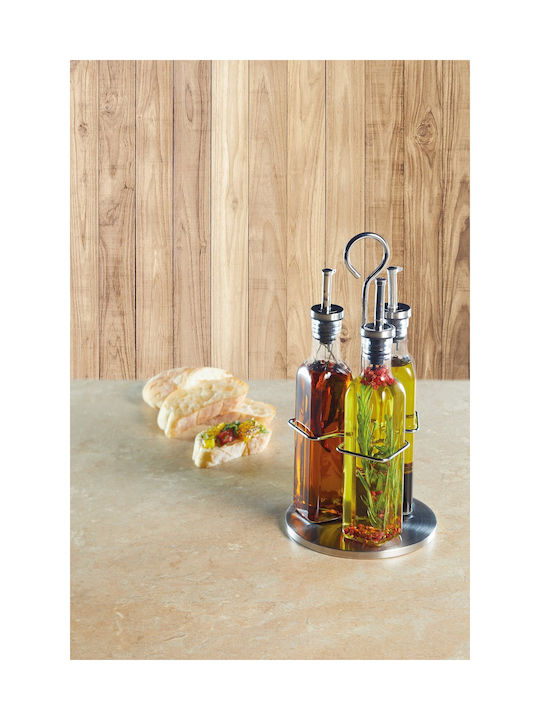 Kitchen Craft Öl- und Essigspender-Set Glas mit Fluss 270ml