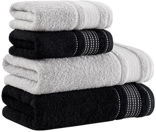 SteweHome Prosop De Corp 70x140cm Multicolor 4 Bucăți Greutate 500gr/m²