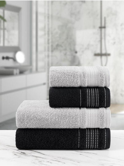 SteweHome Prosop De Corp 70x140cm Multicolor 4 Bucăți Greutate 500gr/m²