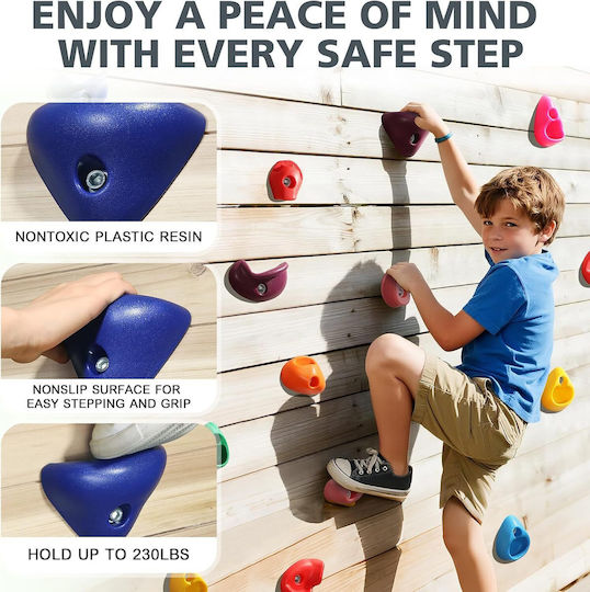 Kletterwand Mehrfarbig