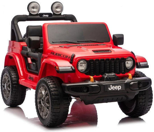 Wrangler Rubicon Două Locuri cu Telecomandă Licențiat 24 Volt Roșu