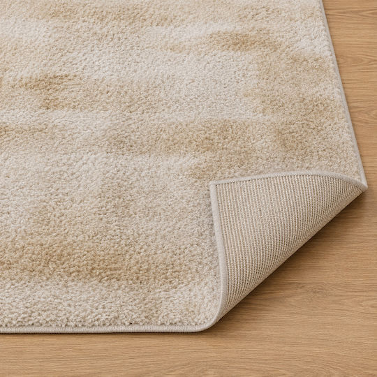 Frieze Abstraktes Wohnzimmer Teppich Rechteckig Beiges 80x120cm