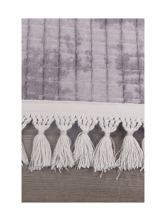 SteweHome Non-Slip Rectangular Gray Rug 100x300cm