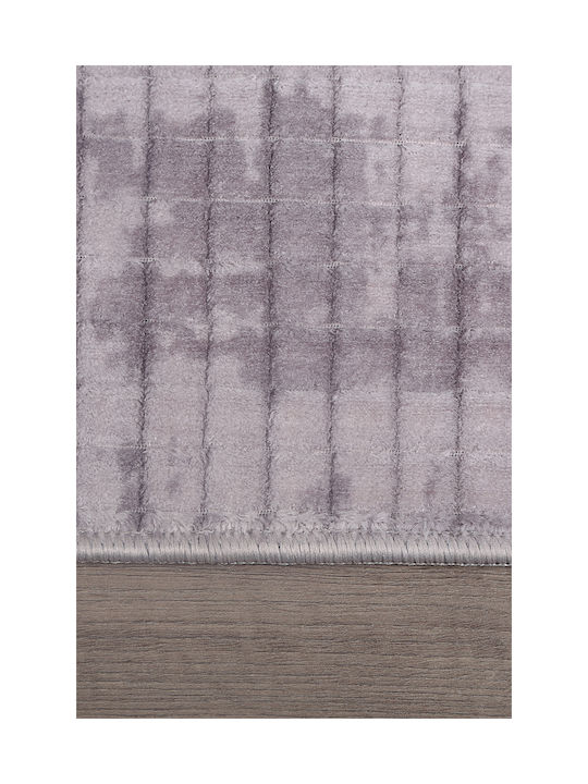 SteweHome Non-Slip Rectangular Gray Rug 100x150cm