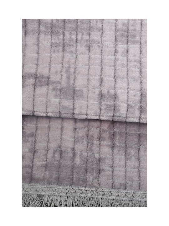 SteweHome Non-Slip Gray Runner Rug 80x230cm