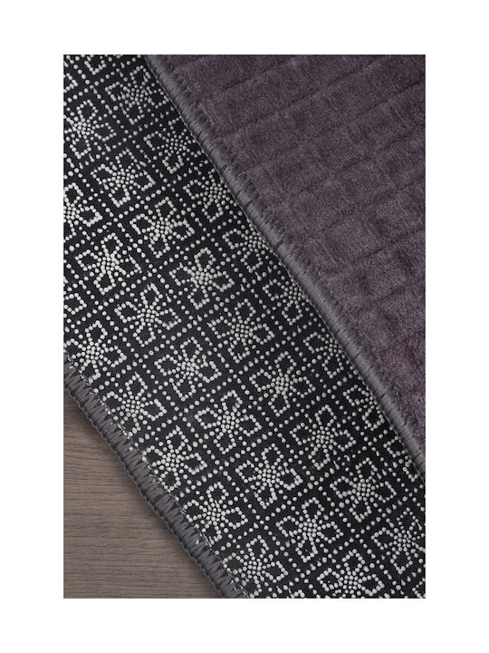 SteweHome Non-Slip Gray Runner Rug 80x200cm