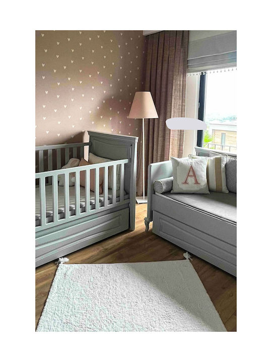 SteweHome Kids Cotton Blue Rug 80x150cm Thickness 100mm