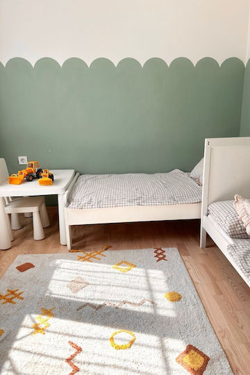 SteweHome Kinderteppich Baumwollblau 120x180cm Dicke 100mm