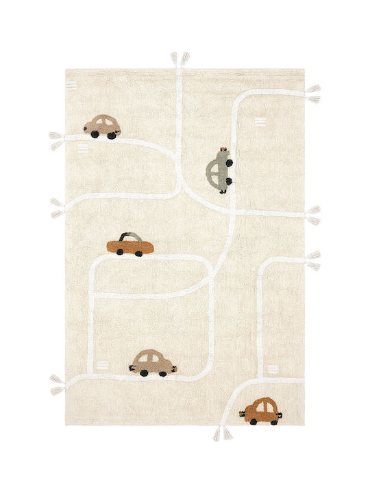 SteweHome Kids Cotton Blue Rug 120x180cm Thickness 100mm