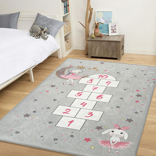 SteweHome Kids Rug Gray 80x200cm Thickness 60mm