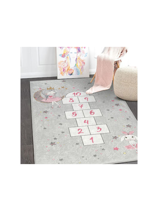 SteweHome Детски Килим Сив 80x150см Дебелина 60мм