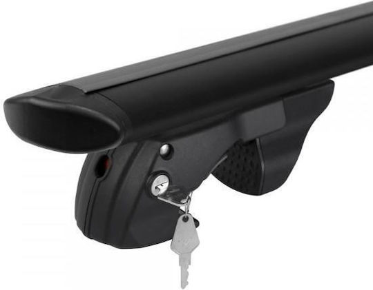 Menabo Car Roof Bars Aluminum Fender XL 134 Cm Black Color Ford Tourneo Courier 2013>2018 Raised Rails 2 Pieces 14670/mb Mp.14670/mb-55