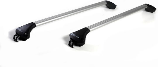 Modula Aluminum Car Roof Bars 119cm for Volvo XC 90 for Cars with Factory Bars Set with Roof Rack Legs Black