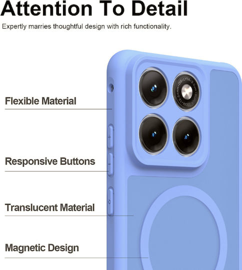 Techsuit Halofrost II Umschlag Rückseite Kunststoff Hellblau Motorola Edge 70