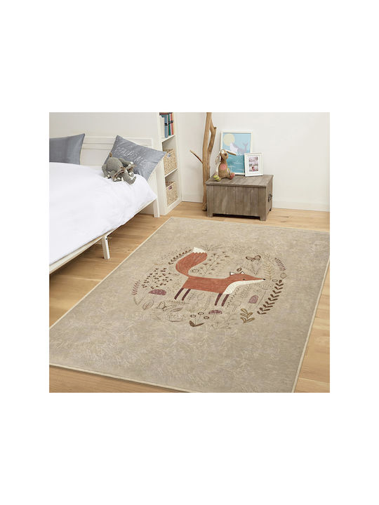 SteweHome Παιδικό Χαλί Καφέ 150x200cm Πάχους 60mm