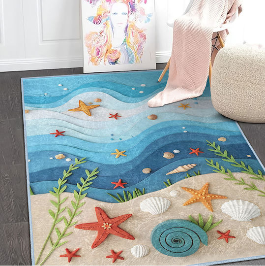 SteweHome Covor Pentru Copii Portocaliu 120x250cm Grosime 60mm