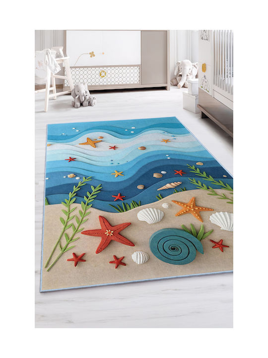 SteweHome Kids Orange Rug 120x250cm Thickness 60mm