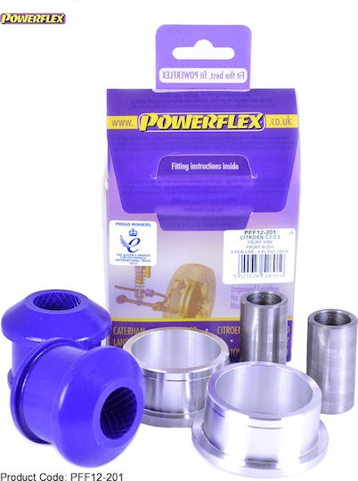 Powerflex Συνεμπλόκ Μπροστινού Ψαλιδιού για Citroen C2 / C3 Pluriel / C4 Cactus Peugeot 1007 / 2008 PFF12-201