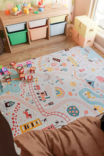 SteweHome Παιδικό Χαλί Ροζ 120x180cm Πάχους 60mm