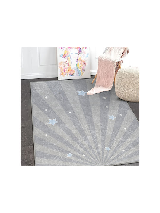 SteweHome Kinderteppich Sterne Blau 100x100cm Dicke 60mm