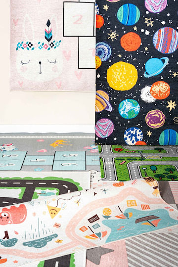 SteweHome Kinderteppich Rosa 120x200cm Dicke 60mm