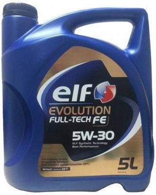 Elf Evolution Full-Tech FE Синтетично Автомобилно Масло 5W-30 5л