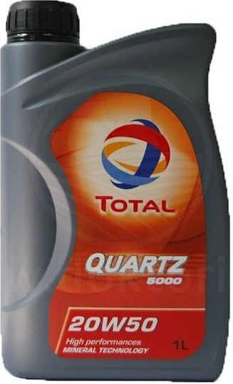 Total Quartz 5000 Car Oil 20W-50 1lt