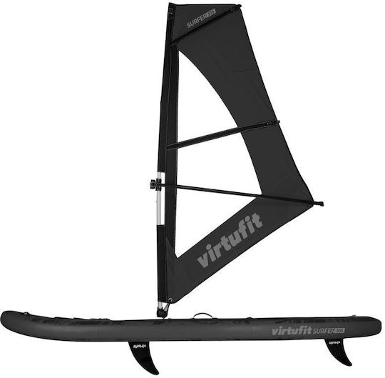 Virtufit Surfer Надуваема SUP Дъска / Уиндсърф с Дължина 3.05m Черна