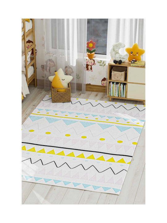 SteweHome Παιδικό Χαλί Μπλε 80x300cm Πάχους 60mm